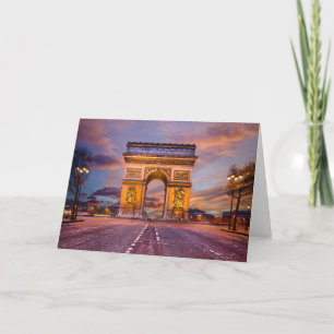 Monuments   Arc de Triomphe, Paris France Card