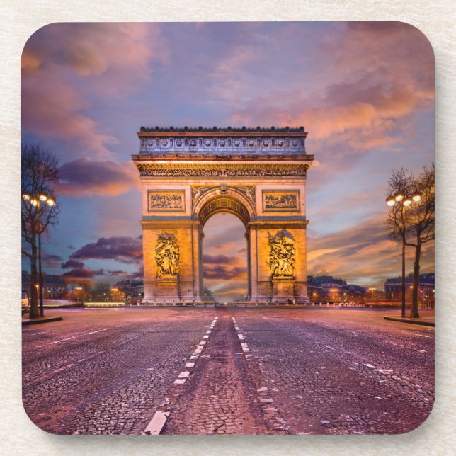 Monuments | Arc de Triomphe, Paris France Coaster (Front)