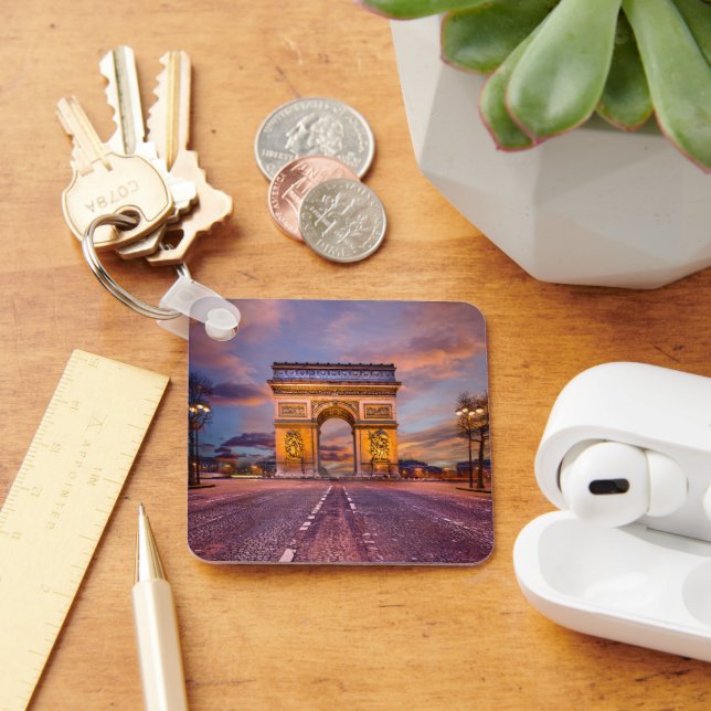 Monuments | Arc de Triomphe, Paris France Key Ring (Desk)
