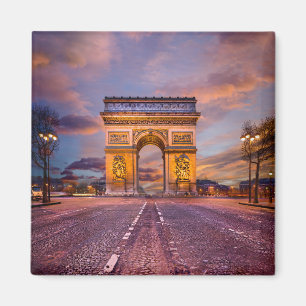 Monuments   Arc de Triomphe, Paris France Magnet