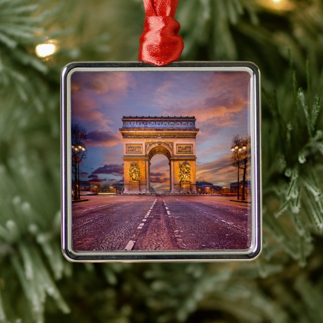Monuments | Arc de Triomphe, Paris France Metal Tree Decoration (Tree)