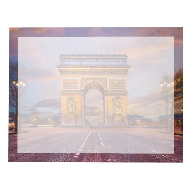 Monuments | Arc de Triomphe, Paris France Notepad (Front)