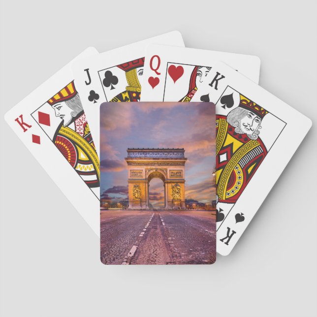 Monuments | Arc de Triomphe, Paris France Playing Cards (Back)