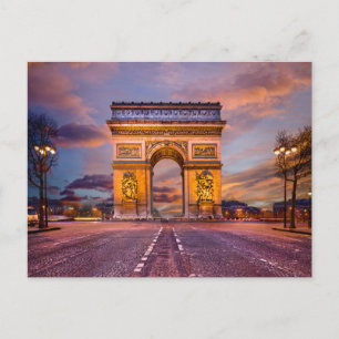 Monuments   Arc de Triomphe, Paris France Postcard