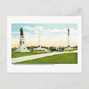 Monuments at Antietam, Maryland Postcard