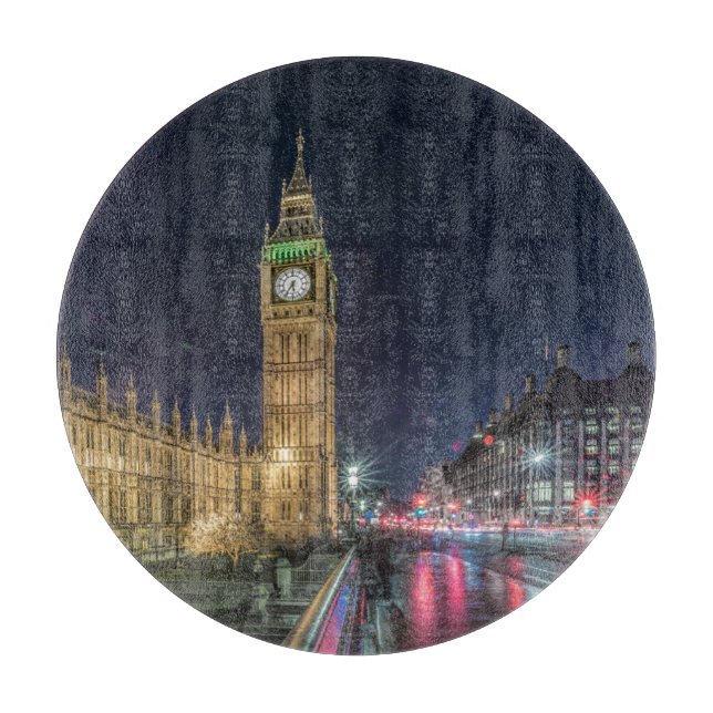 Monuments | Big Ben at Night Cutting Board (Front)
