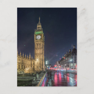 Monuments   Big Ben at Night Postcard