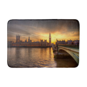 Monuments Big Ben & Houses of Parliament Bath Mat
