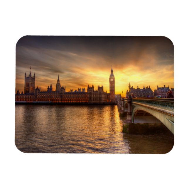 Monuments | Big Ben & Houses of Parliament Magnet (Horizontal)