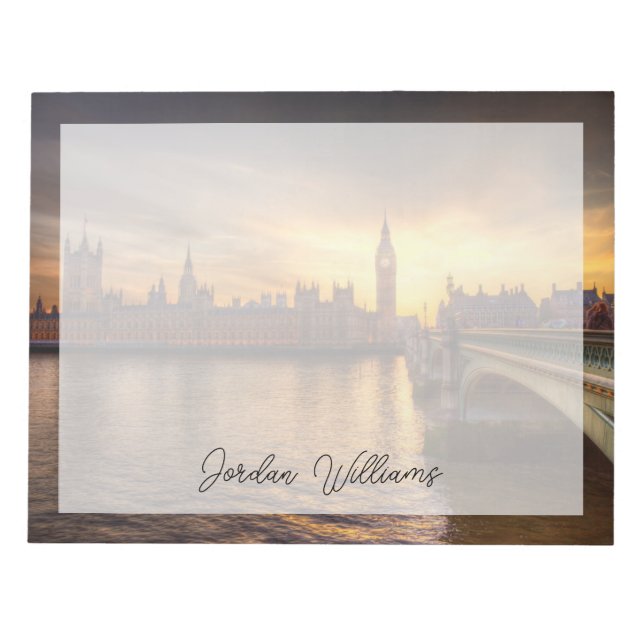 Monuments | Big Ben & Houses of Parliament Notepad (Front)