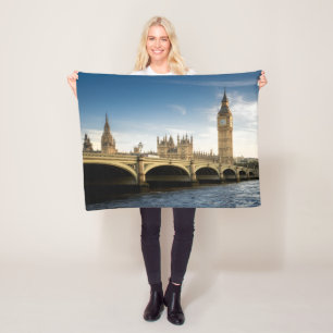 Monuments   Big Ben, London England Fleece Blanket