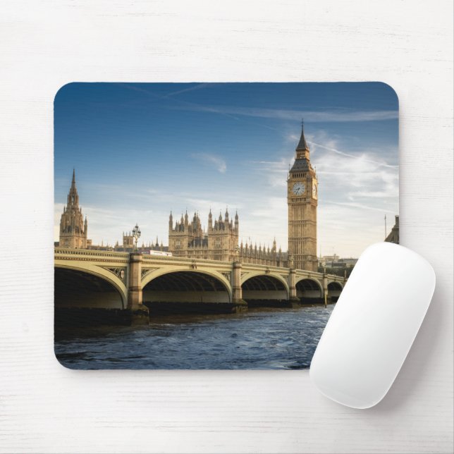 Monuments | Big Ben, London England Mouse Mat (With Mouse)