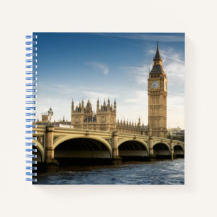 Monuments Big Ben, London England Notebook