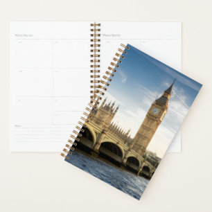 Monuments Big Ben, London England Planner