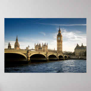 Monuments   Big Ben, London England Poster