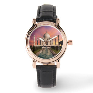 Monuments   Colourful View of the Taj Mahal Watch