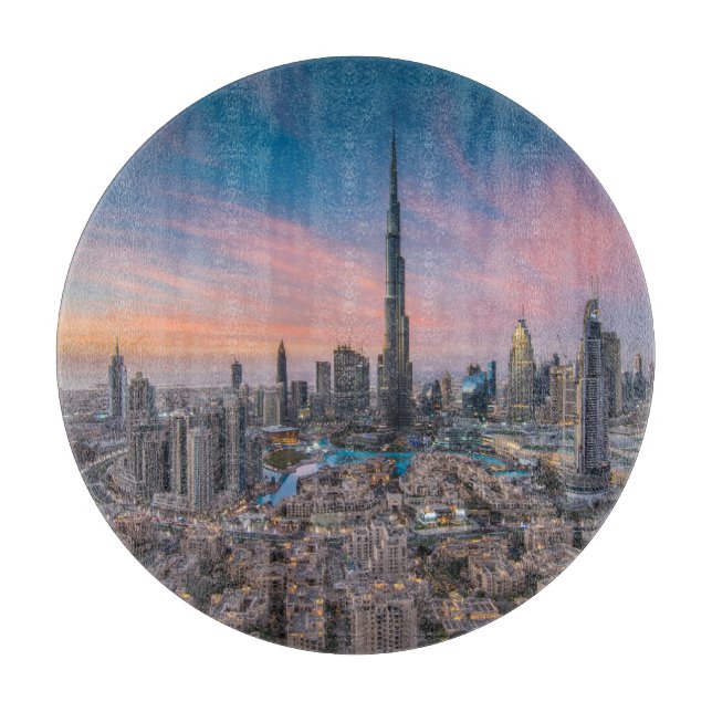 Monuments | Dubai Cityscape Cutting Board (Front)