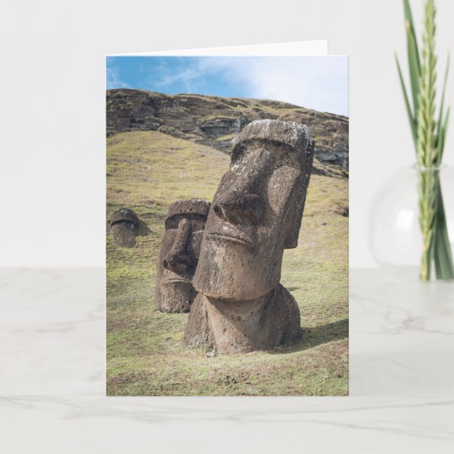 Monuments | Easter Island, Chile Card (Front)