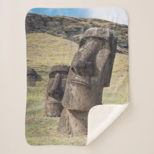Monuments Easter Island, Chile Sherpa Blanket