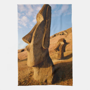 Monuments Easter Island Tea Towel