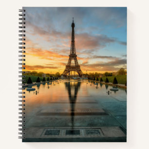 Monuments   Eiffel Tower Sunrise Notebook