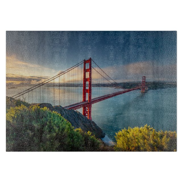 Monuments | Golden Gate San Francisco Cutting Board (Front)