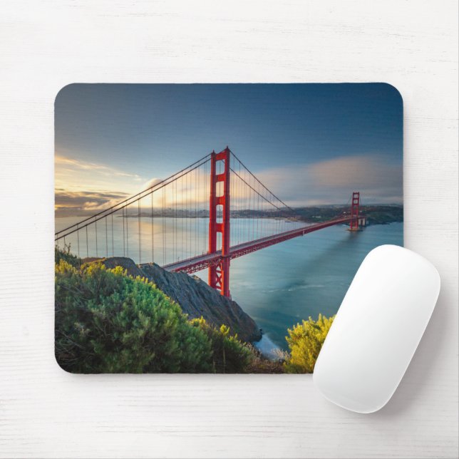 Monuments | Golden Gate San Francisco Mouse Mat (With Mouse)