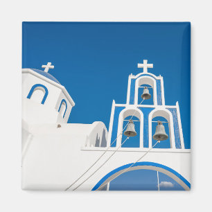 Monuments   Greek Blue Dome Church Magnet