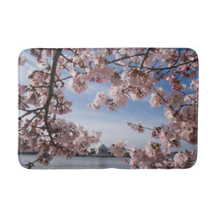 Monuments   Jefferson Memorial Cherry Blossoms Bath Mat