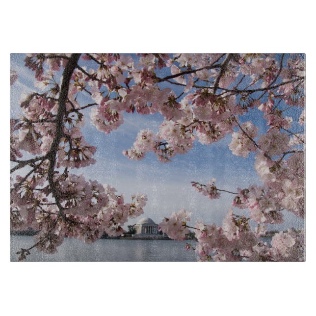 Monuments | Jefferson Memorial Cherry Blossoms Cutting Board (Front)