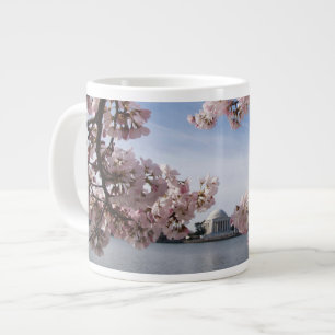 Monuments   Jefferson Memorial Cherry Blossoms Large Coffee Mug