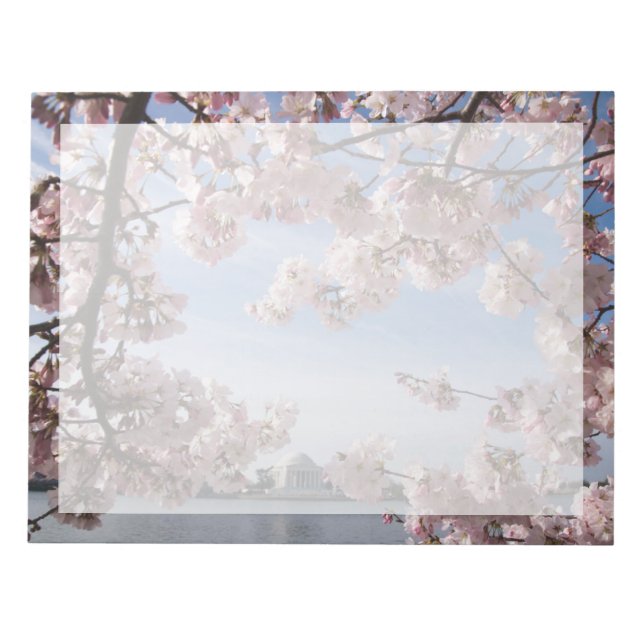 Monuments | Jefferson Memorial Cherry Blossoms Notepad (Front)