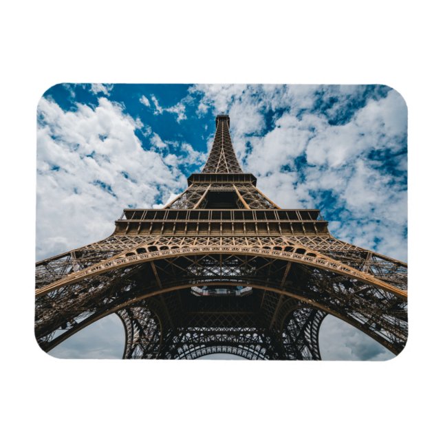 Monuments | Looking Up at the Eiffel Tower Magnet (Horizontal)