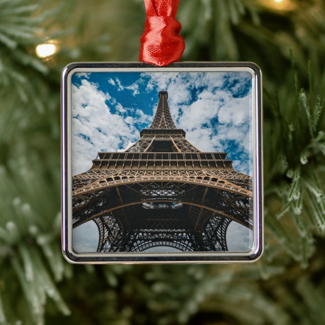 Monuments | Looking Up at the Eiffel Tower Metal Tree Decoration (Tree)