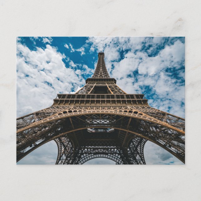 Monuments | Looking Up at the Eiffel Tower Postcard (Front)