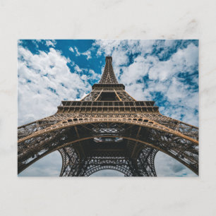 Monuments   Looking Up at the Eiffel Tower Postcard