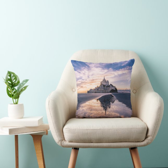 Monuments | Mont Saint-Michel, Normandy France Cushion (Chair)