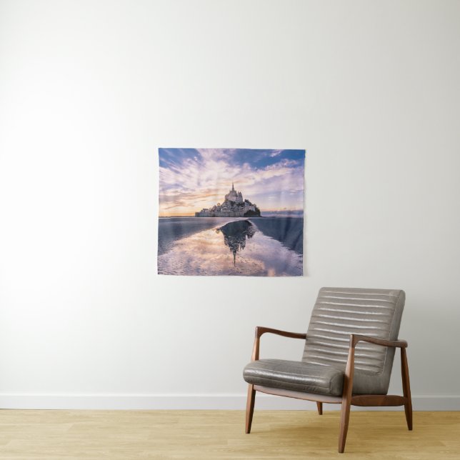 Monuments | Mont Saint-Michel, Normandy France Tapestry (In Situ (Horizontal))