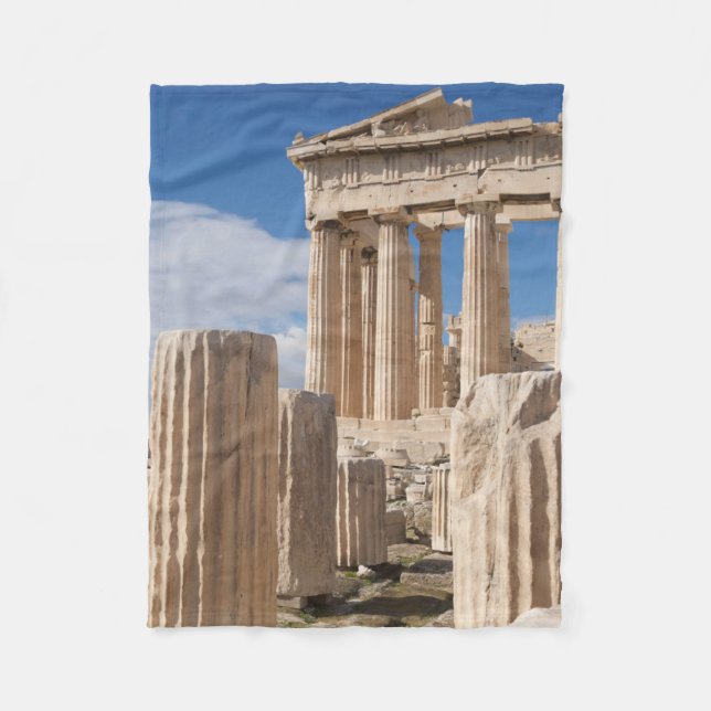 Monuments | Parthenon Acropolis Athens Greece Fleece Blanket (Front)