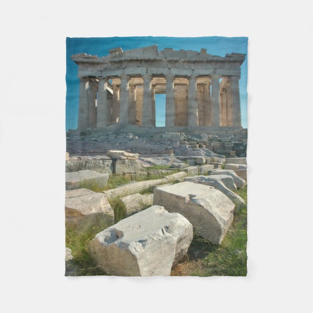 Monuments | Parthenon Athens, Greece Fleece Blanket (Front)