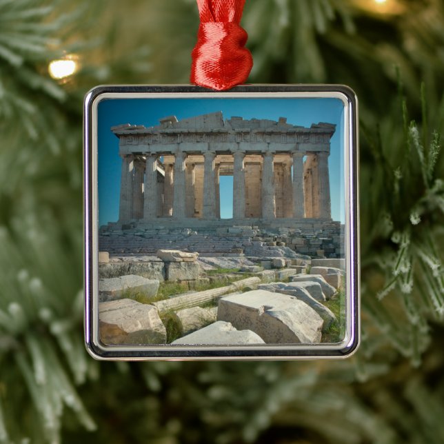Monuments | Parthenon Athens, Greece Metal Tree Decoration (Tree)