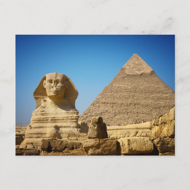 Monuments | Sphinx & Pyramid of Egypt Postcard (Front)