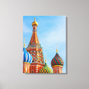 Monuments St. Basil's Cathedral, Moscow Canvas Print