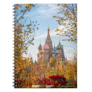 Monuments St. Basil's Cathedral Moscow Notebook