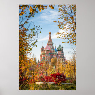 Monuments   St. Basil's Cathedral Moscow Poster