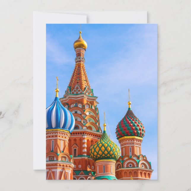 Monuments | St. Basil's Cathedral, Moscow Thank You Card (Front)
