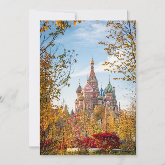 Monuments | St. Basil's Cathedral Moscow Thank You Card (Front)