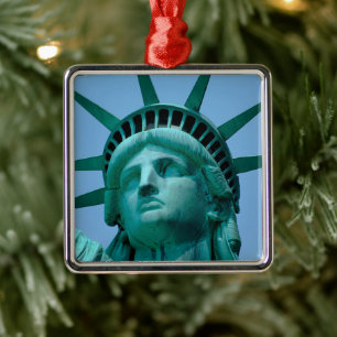 Monuments   Statue of Liberty Face Metal Tree Decoration
