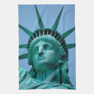 Monuments   Statue of Liberty Face Tea Towel