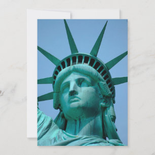 Monuments   Statue of Liberty Face Thank You Card